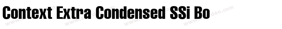 Context Extra Condensed SSi Bold Extra Condensed字体转换